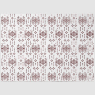 Papel De Seda um fundo branco com um padrão vermelho