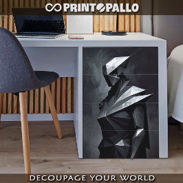 Papel De Seda Um guerreiro wan inspirado no Futurismo