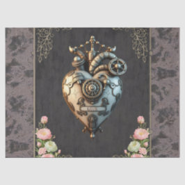 Papel De Seda Um impressionante coração de galo