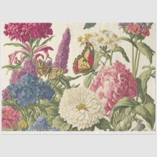 Papel De Seda Um jardim de borboletas Design 4