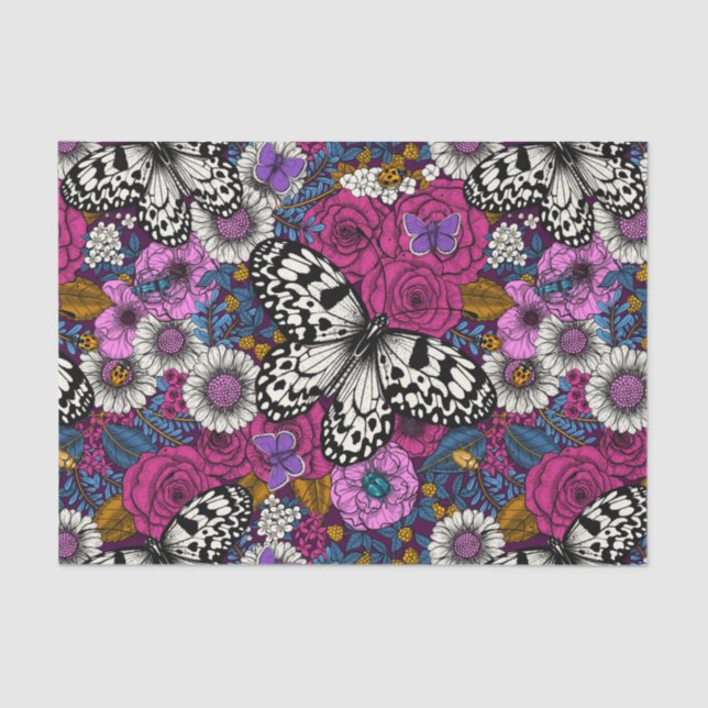 Papel De Seda Um jardim II colorido (Frente )