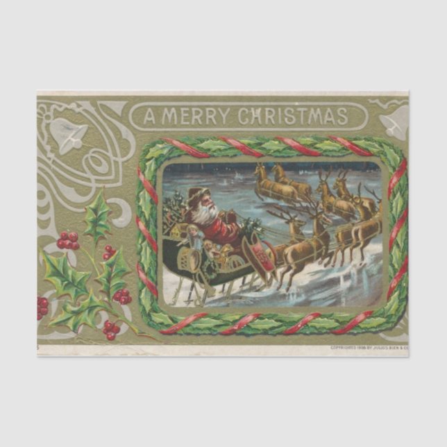 Papel De Seda Um Livro De Pão De Natal (Frente )