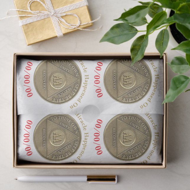 Papel De Seda Um Milagre Aconteceu Na DATA PERSONALIZADA Sober A (Presente)