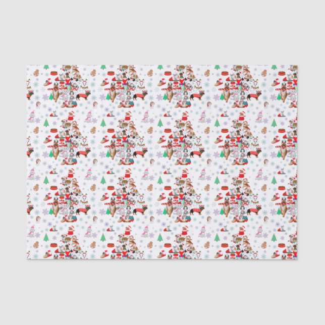 Papel De Seda Um Natal muito Feliz para cães (Frente )