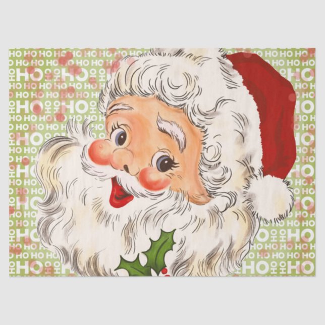 Papel De Seda Um Papai Noel alegre e corado, Parte 2 (Frente )