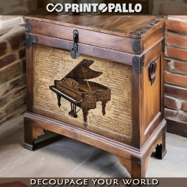 Papel De Seda Um piano steampunk num mundo de notas musicais