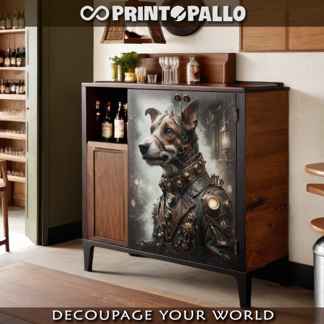 Papel De Seda Um Steampunk Jack Russell Terrier (Criador carregado)