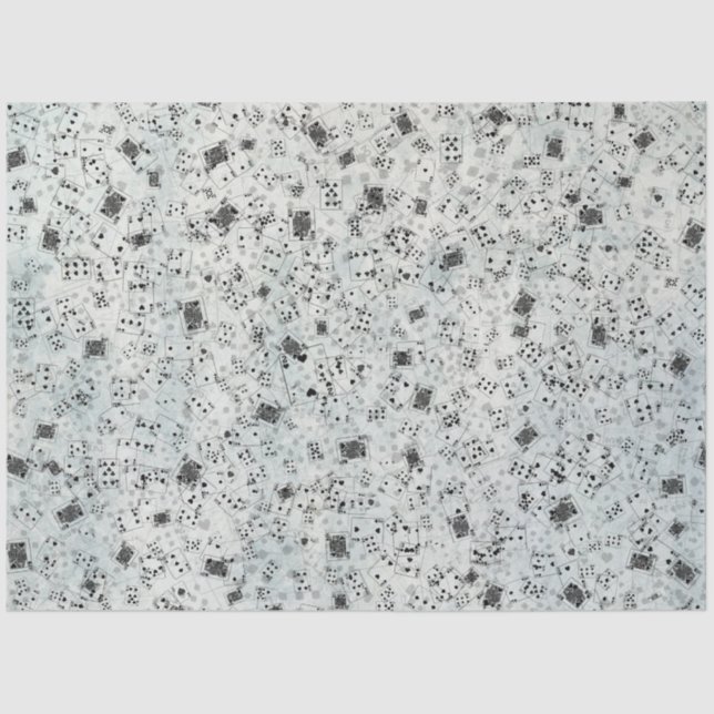 Papel De Seda Uma Alice Azul na Série Wonderland Design 4 (Frente )