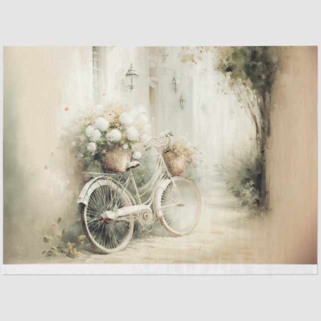 Papel De Seda uma bicicleta francesa (Frente )