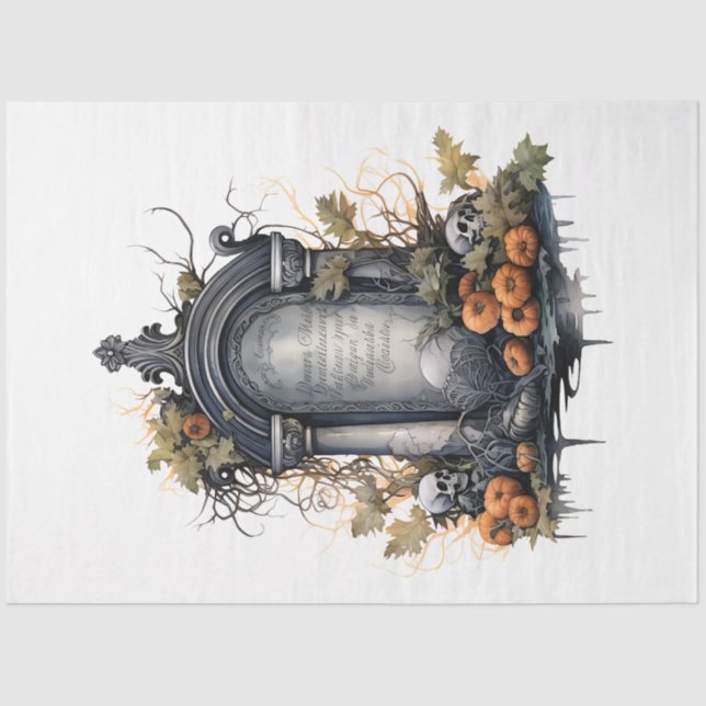 Papel De Seda Uma coleção de Design de Halloween 12 (Frente )