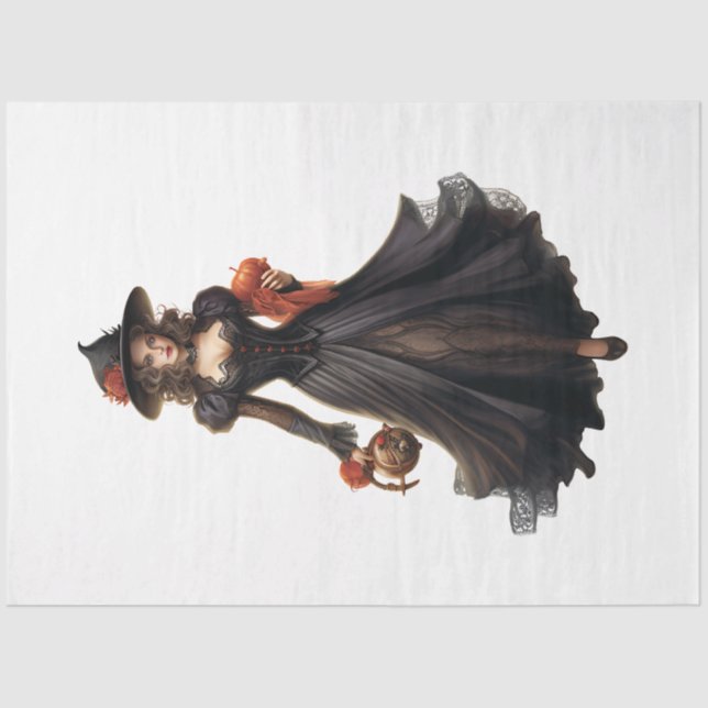 Papel De Seda Uma coleção de Design de Halloween 16 (Frente )