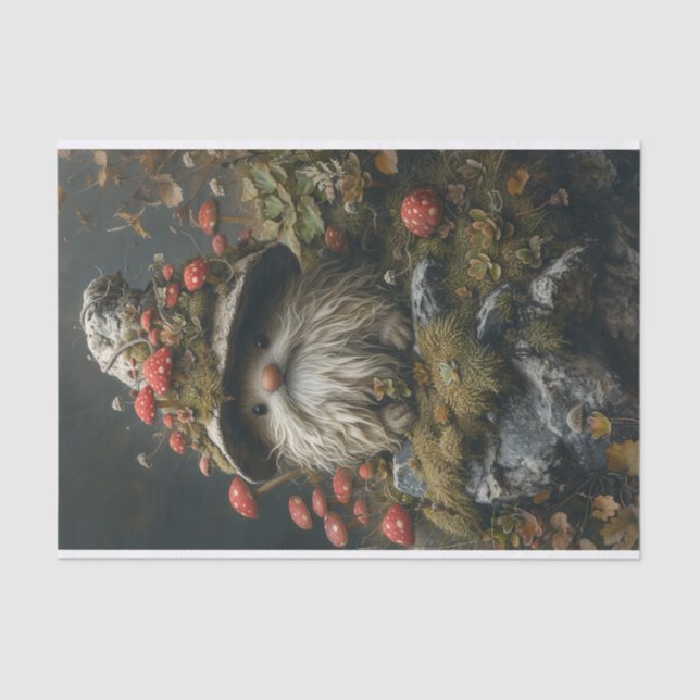 Papel De Seda Uma Criatura Florestal Adorável (Frente )