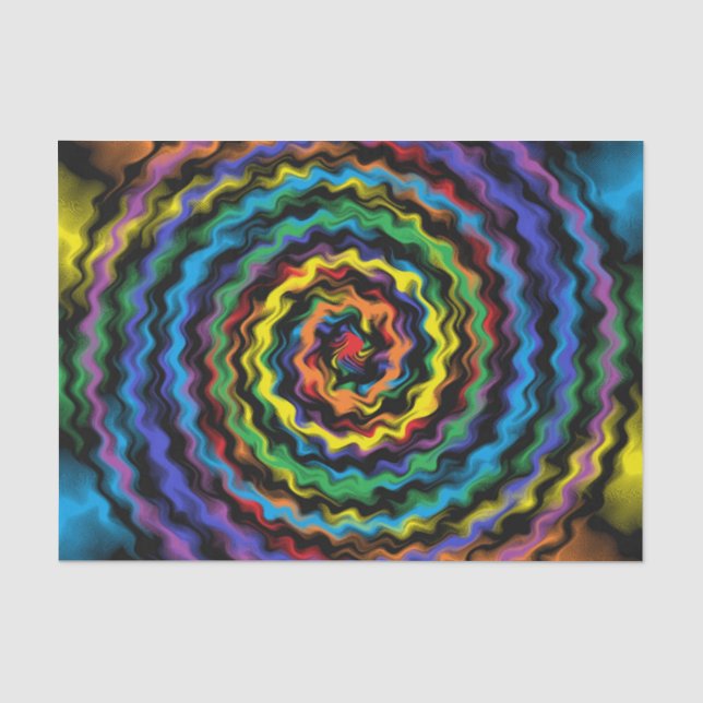Papel De Seda Uma Detonação Colorida (Frente )
