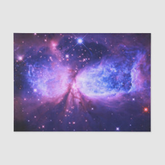 Papel De Seda Uma Estrela É Nascer Azul Roxo