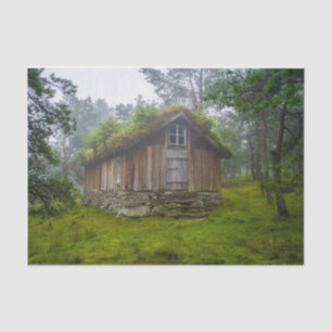 Papel De Seda Uma Fada House na Floresta