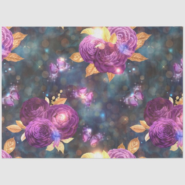 Papel De Seda Uma Fada na Série Jardim Design 3 (Frente )