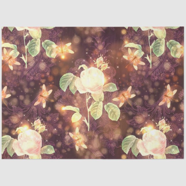 Papel De Seda Uma Fada na Série Jardim Design 8 (Frente )