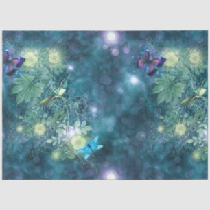 Papel De Seda Uma Fada no Design 13 da Série Jardim