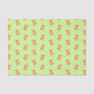Papel De Seda "Uma flor para você" Kawaii de cabelos compridos