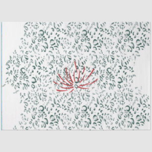 Papel De Seda uma flor vermelha sobre fundo preto
