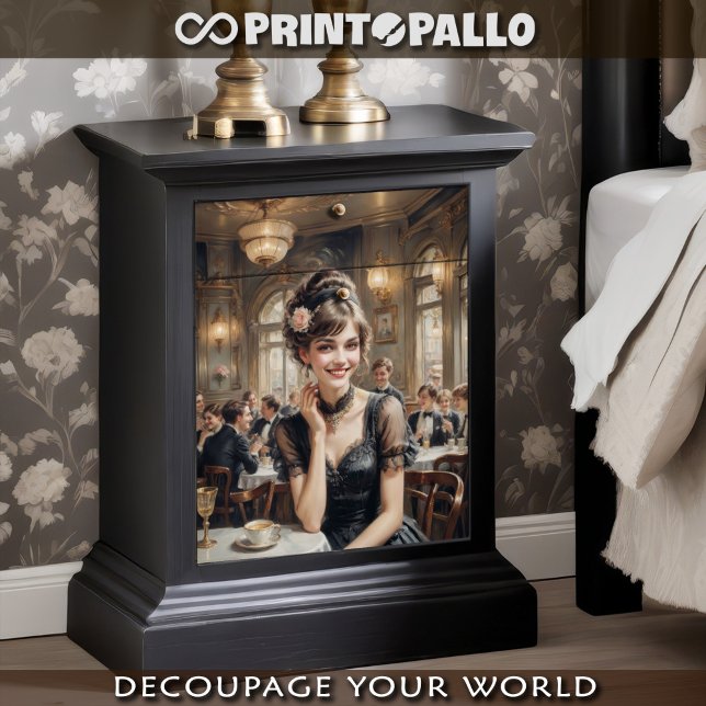 Papel De Seda Uma garota numa festa de 1920 (Criador carregado)