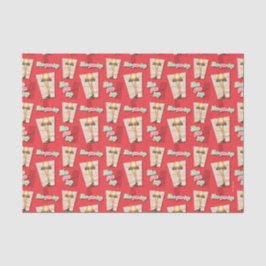 Papel De Seda Uma história de Natal | Padrão Da Lâmpada Da Perna