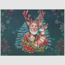 Papel De Seda Uma ilustração brilhante de Natal