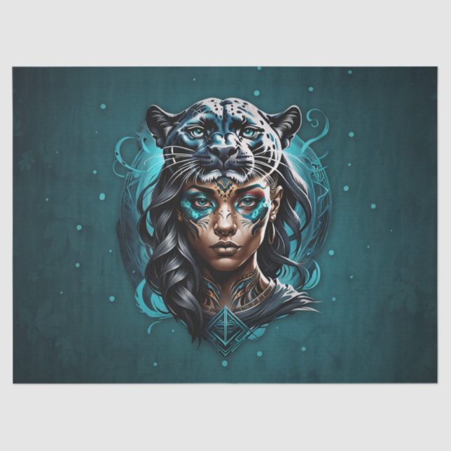 Papel De Seda Uma mulher de fantasia fascinante (Frente )