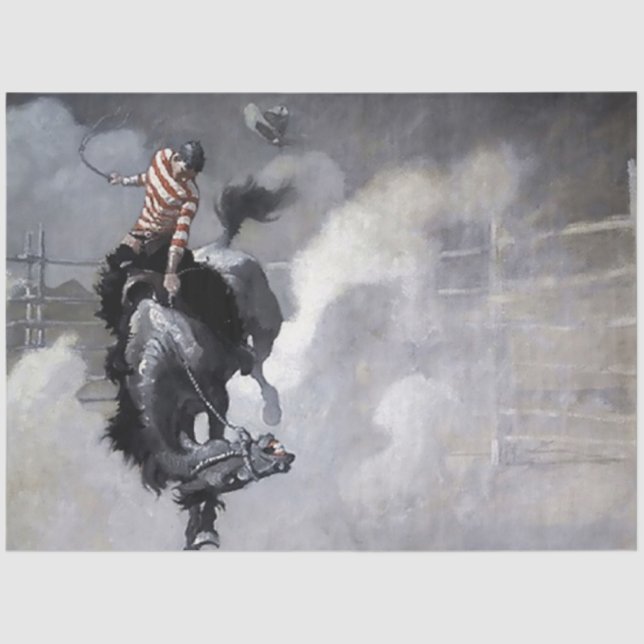 Papel De Seda "Uma nuvem de poeira" Arte Ocidental do NC Wyeth (Frente )