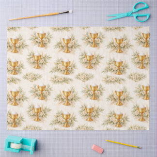 Papel De Seda Uma Primeira Comunhão Design #12