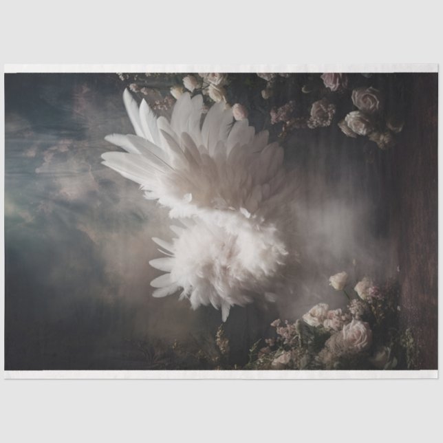 Papel De Seda Uma Série de Anjo Branco Design 3 (Frente )