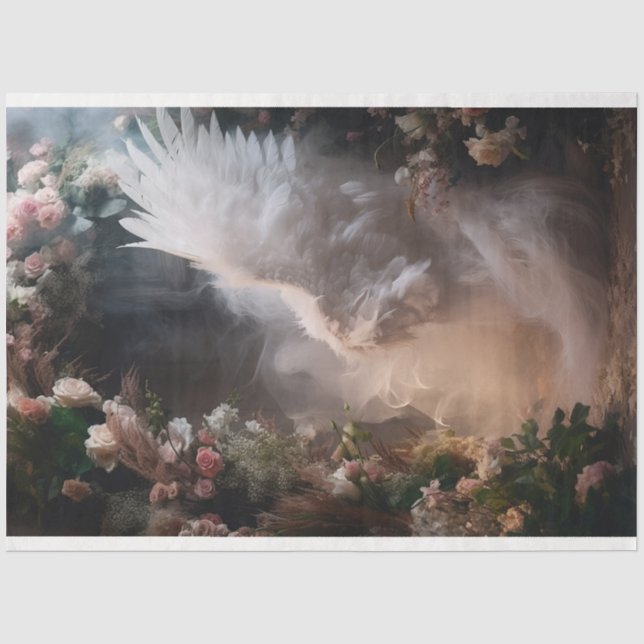 Papel De Seda Uma Série de Anjo Branco Design 9 (Frente )