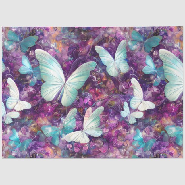 Papel De Seda Uma Série de Borboleta Mística Design 6 (Frente )