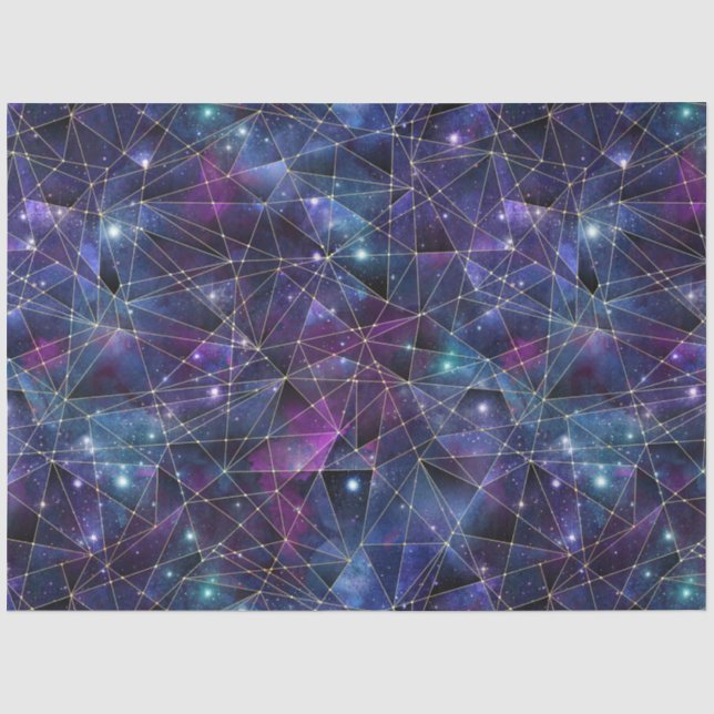 Papel De Seda Uma Série de Design Crystal à Meia-Noite 14 (Frente )