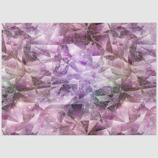 Papel De Seda Uma Série de Design de Cristal à Meia-Noite 8 (Frente )