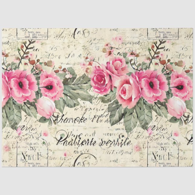 Papel De Seda Uma Série de Design de Efêmeras Francesas 15 (Frente )