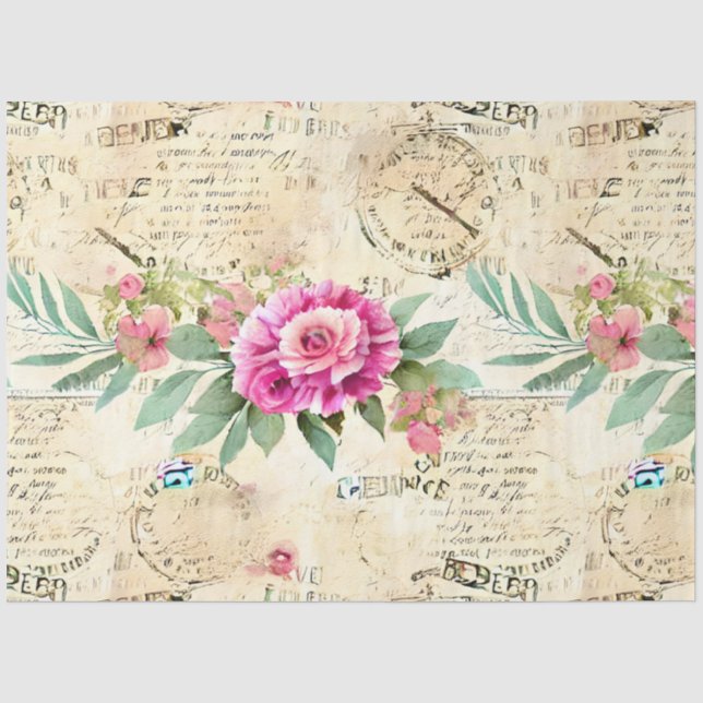 Papel De Seda Uma Série de Design de Efêmeras Francesas 18 (Frente )