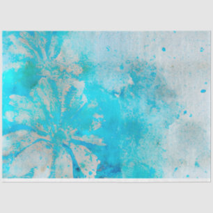 Papel De Seda Uma Série de Design de Ephemera Azul Shabby Chic 1