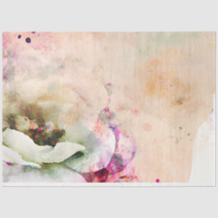 Papel De Seda Uma Série de Design de Ephemera Floral Shabby Chic