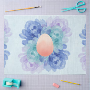 Papel De Seda Uma Série de Design de Páscoa Azul e Rosa #2