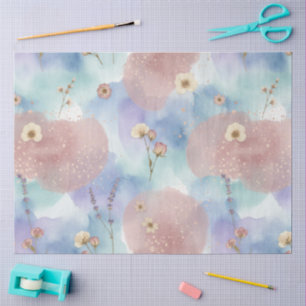 Papel De Seda Uma Série de Design de Páscoa Azul e Rosa #6