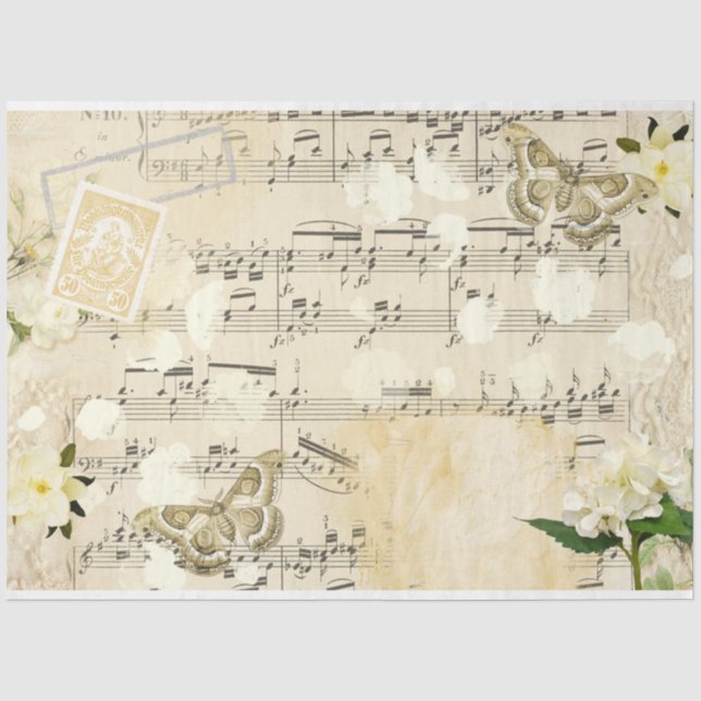 Papel De Seda Uma Série de Design Shabby Chic 2 (Frente )