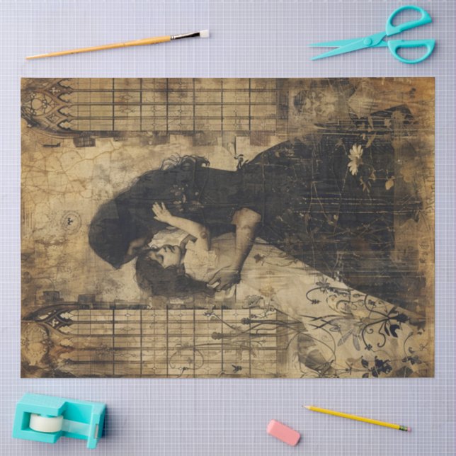 Papel De Seda Uma Série de Mãe Gótica Design #1 (Arte )