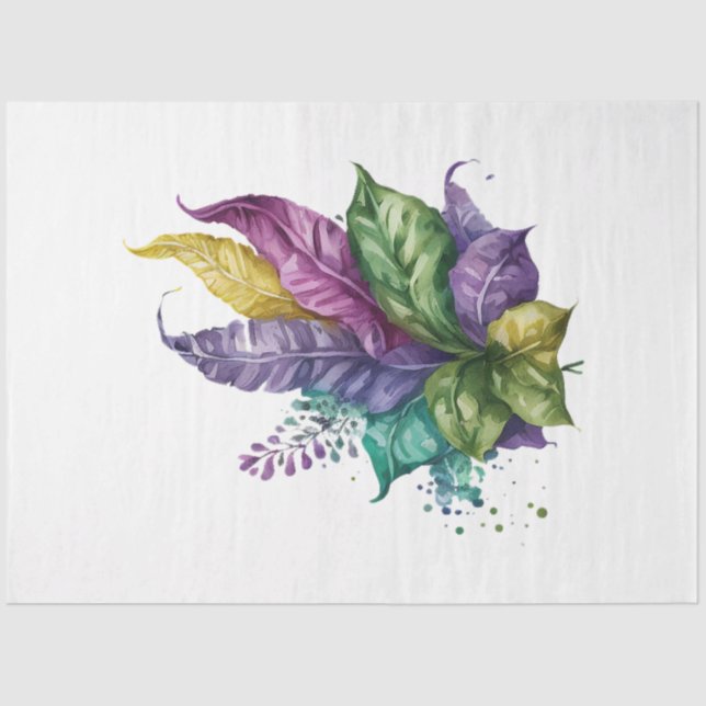 Papel De Seda Uma série de máscaras Mardi Gras Design 7 (Frente )