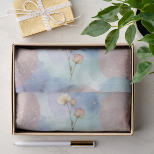 Papel De Seda Uma Série de Páscoa Azul e Rosa Design #7