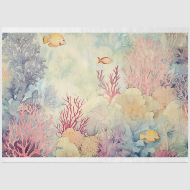 Papel De Seda Uma Série Marítima Desenho 1 (Frente )