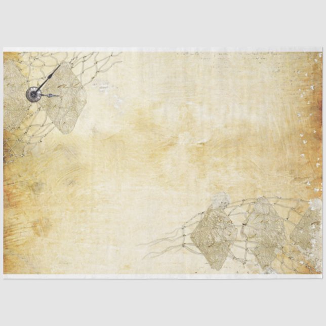 Papel De Seda Uma Série Shabby Chic Design 1 (Frente )