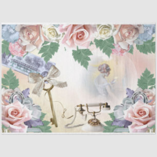Papel De Seda Uma Série Shabby Chic Design 21