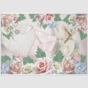 Papel De Seda Uma Série Shabby Chic Design 22