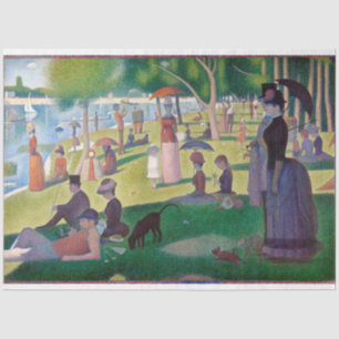 Papel De Seda Uma tarde de domingo em La Grande Jatte, Seurat